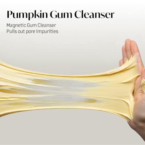 Pumpkintinol Pore Deep Gum Cleanser | Face Cleanser & Mask in One | Gentle Exfoliation with Rice Bran Powder | Deep Cleansing, Pore Care, & Radiance Boosting (120ml / 4.05 fl. oz.)