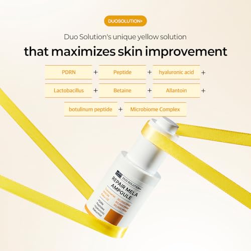 Tranexamic Acid 5% + Niacinamade 5% + Baku-CE 3% Ampoule, Duo Solution Repair Mela Ampoule - Tranexamic acid 50,000ppm, Niacinamade 50,000ppm, Bakuchiol 30,000ppm, PDRN, Peptides, Hyaluronic