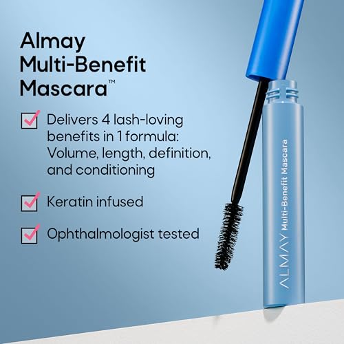 Almay Multi-Benefit Mascara and Eyeliner Duo Value Pack (Packaging May Vary), Black Brown