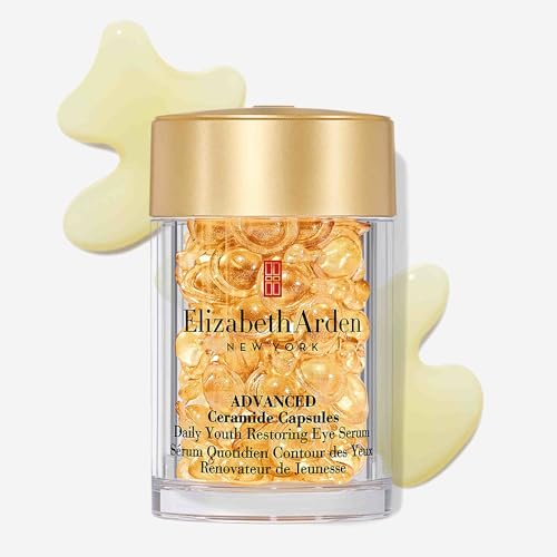 Elizabeth Arden Advanced Ceramide Eye Serum Capsules, Youth Restoring Daily Skin Care, 60 Count