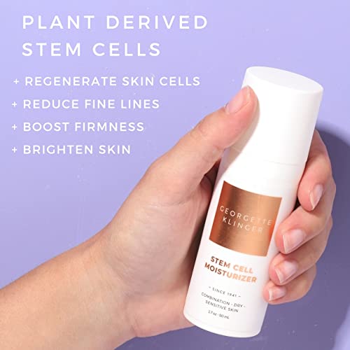 Stem Cell Moisturizer - Anti-Aging Facial Cream with Vitamin E, Hydrates, Boosts Cell Turnover, Improves Skin Elasticity to Visibly Reduce Lines, Dark Spots and Wrinkles - 1.7 oz by Georgette Klinger