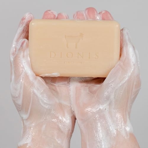Dionis Goat Milk Sea Treasures Bar Soap, Saver Pad & Exfoliating Scrubber 3-Piece Travel Set