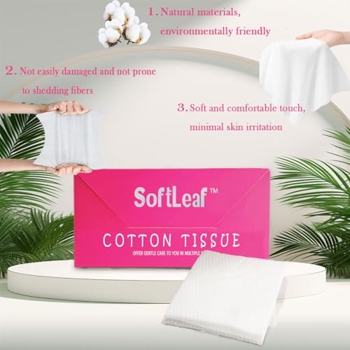 Facial Towels 7.87"¡¿7.87", Extra Thick & Soft Disposable Face Towels for Makeup Removal, Sensitive Skin Care & Baby Care, No Fragrance, No Fluorescent Agents, 120 Count (Pack of 2)