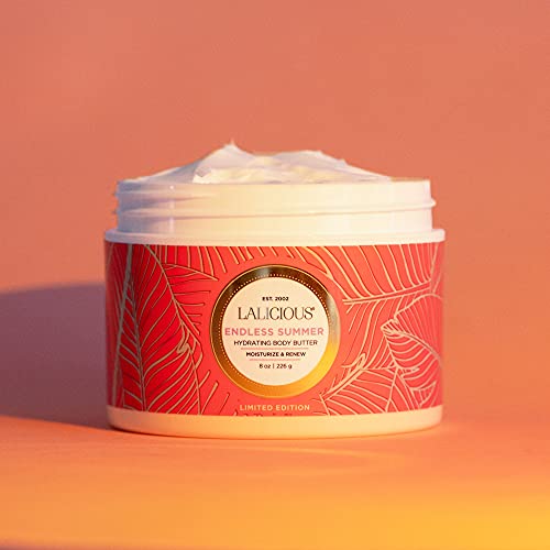 LaLicious Endless Summer Body Butter - Hydrating Body Moisturizer - No Parabens (8oz