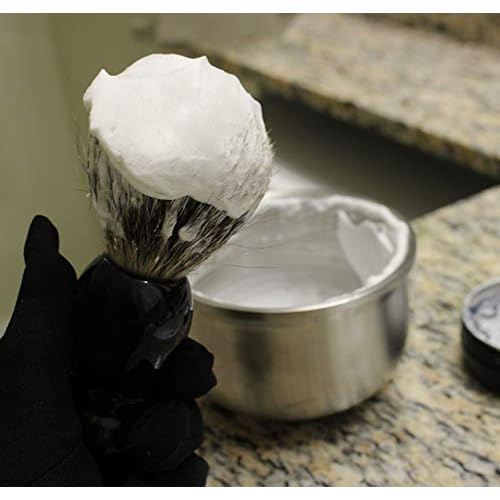 Charcoal Shave soap | Redwood & Saffron | Mens Natural solid shaving cream | Moisturizing | Oat Protein || Made in Canada - Muslim Cosmetics - Black Saffron (2oz TIN)