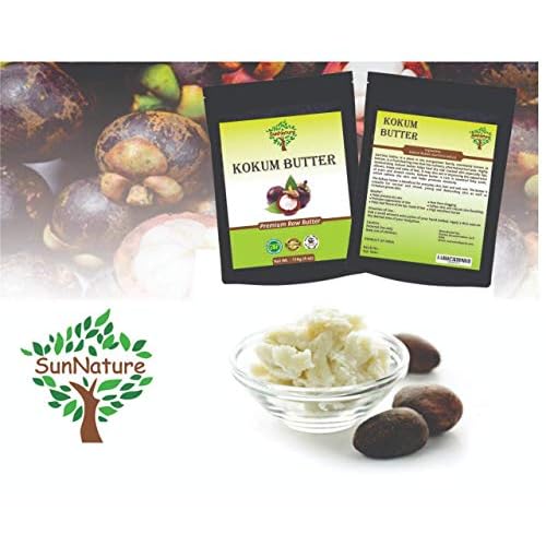 Kokum Butter - Light, Firm Butter, Use to Make Soap, Lotion Bars, Lip Balm, Body Butter - Scent-Free (4 Oz)