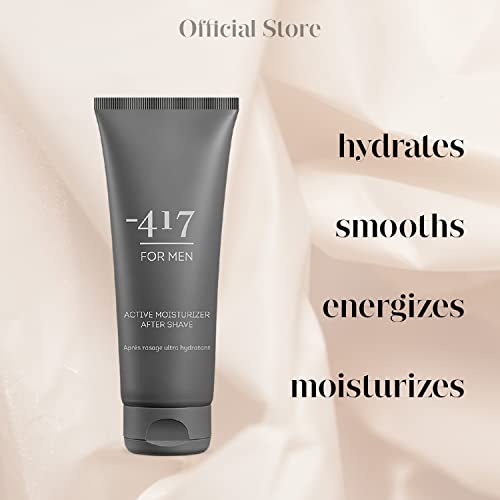 -417 Dead Sea Cosmetics Active Vegan After Shave For Men - Soothes, Moisturizes While Protecting Skin From Cuts and Nicks 3.38 oz.