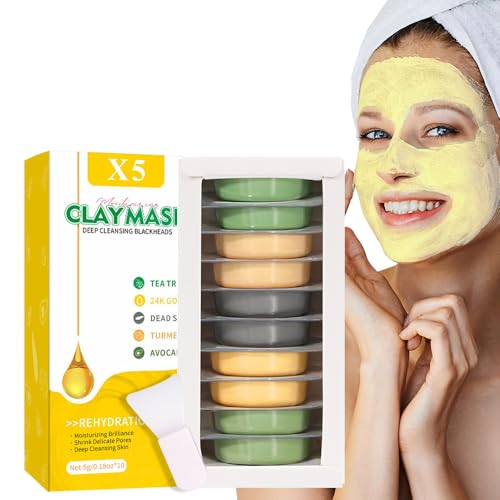 Freeman The Beauty Bag Face Mask Kit, 6 Piece Facial Mask Gift Set, Limited Edition Multi-Masking Kit for Fresh, Glowing Skin, Skin Care Gift for Her