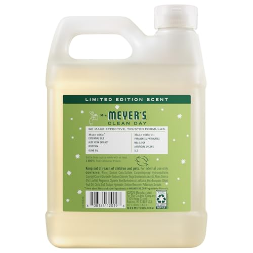 MRS. MEYER'S CLEAN DAY Hand Soap Refill, Iowa Pine Scent, 33 Fl Oz Bottle