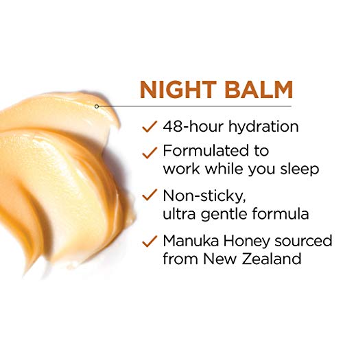 L'Oreal Paris Skincare Age Perfect Hydra Nutrition Ultra Nourishing Honey Night Balm,Face Moisturizer to Comfort,Improve Resilience on Dry Skin,Manuka Honey and Nurturing Oils,1.7 oz.,(Pack of 2)