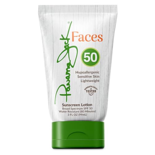Panama Jack Faces Sunscreen Lotion - SPF 30, Broad Spectrum UVA/UVB Protection, Hypoallergenic, PABA, Paraben, & Gluten Free, 3 FL OZ (Pack of 6)