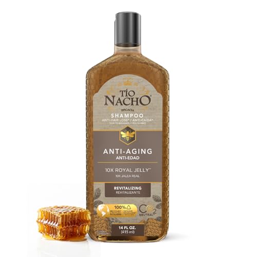 Tio Nacho Anti-Aging Shampoo with Royal Jelly, Shampoo for Aging Hair for Women and Men, Strengthening Formula to Help Defy Damage and Fortify Fragile Hair, 14 fl oz