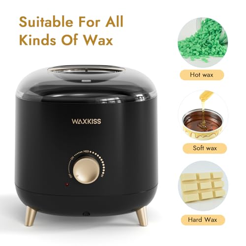 Professional Wax Warmer for Hair Removal ? 1000 ml Wax Heater with Adjustable Temperature Control, Ideal for Salon & At-Home Use (Black)