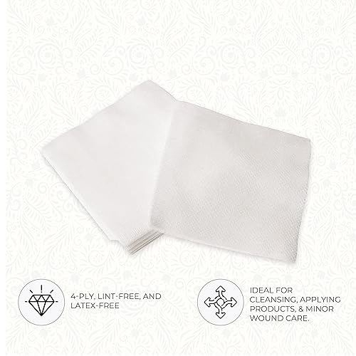 ForPro Professional Collection Esthetic Wipes, 4-Ply, Lint-Free, 200-Count Pack of 2 | 4" x 4" | Non-Woven | Soft & Strong | For Salon & Spa