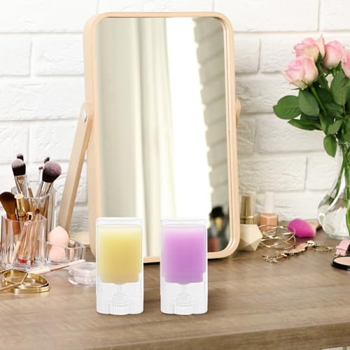 15ml/0.5oz 30 Pack Empty Lip Balm Tubes Plastic Deodorant Containers Travel Refillable Deodorant Tubes Lipstick Tube For DIY Lip Balm Deodorant