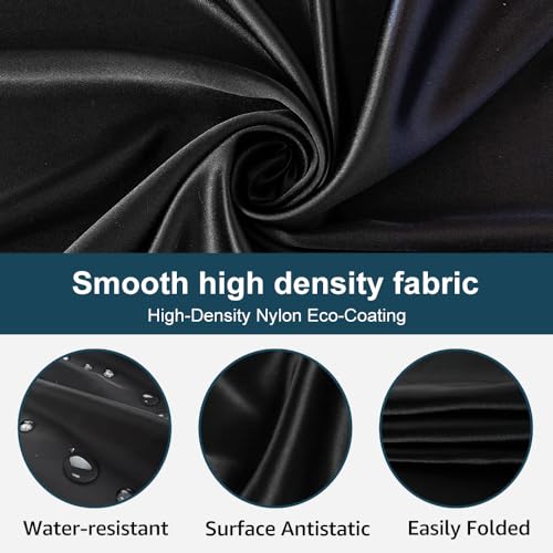 Beard Bib Beard Apron, Beard Bib Hair Catcher for Men Shaving, Non-Stick Beard Bib Apron for Men with Strong Suction Cups, Gifts for Men Husband, Grooming Kit for Men - Black
