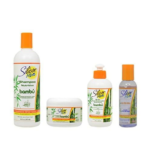 Silicon Mix Bambu Shampoo 16oz & Treatment & Leave-in 8oz & Polisher 4oz "Set"