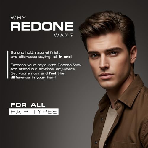 Redone Creative Clay Wax 100ml | Strong Hold & Matte Finish | Texturizing Hair Clay for Men & Women | Non-Greasy Natural Look | Professional Barber Styling | for All Hair Types