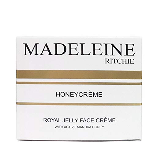 MADELEINE RITCHIE HoneyCreme New Zealand Royal Jelly Face Cream with active manuka honey 3.4 fl.oz jar. Original, Authentic & Natural anti-aging cream.