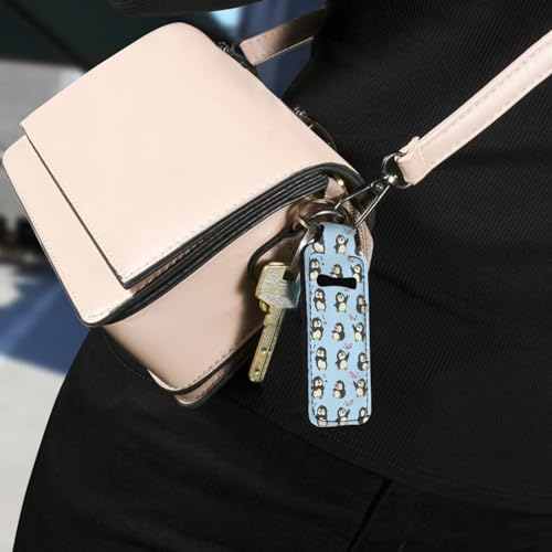 Chapstick Keychain Holder for Women, Lip Balm Holder Chapstick Keychain Holder for Lipstick Chapstick