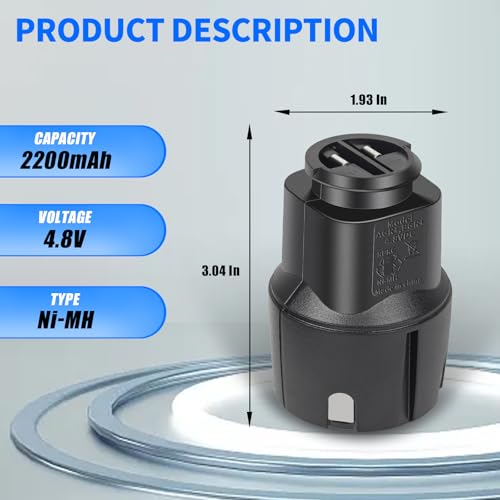 Replacement Battery for Andis PowerGroom AGR/BGR Clippers,Compatible with for Andis Super AGR+, BGR+, Bgrc£¬AGR PlusSeries Cordless Clippers.2200mAh High-Capacity NiMH Pack.