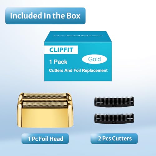 FXFS2 Foil Shaver Replacement Foil Compatible with Babyliss Foil Shaver FXFS2, Gold Color, 1Pack
