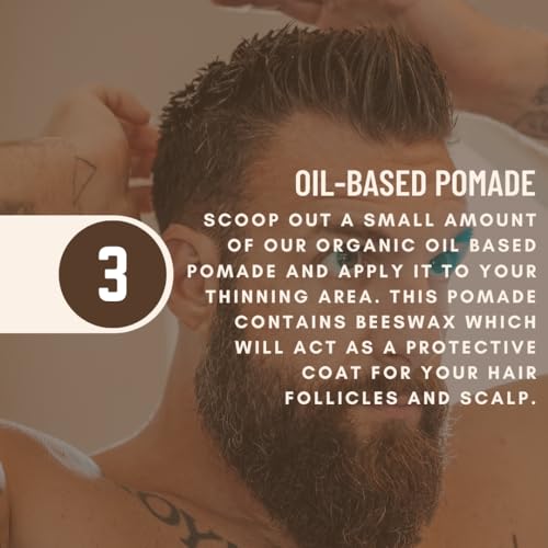 Johnny Slicks Hair and Beard Grooming Kit | Organic Pomade, Beard Oil, Beard Wash | USA Made, Veteran Owned (Anti-Itch, Anti-Dandruff, Promotes Growth), Original Scent