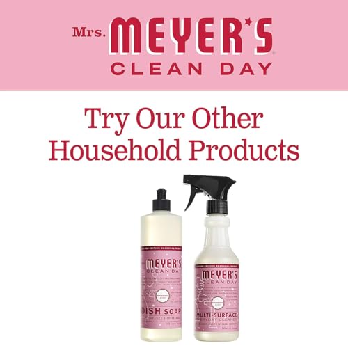 Mrs. Meyer's Clean Day Liquid Hand Soap, Hand Wash Made with Essential Oils, Peppermint Scent, 370 ml Soap Pump Bottle