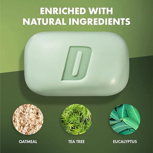 Defense Acne Care Bar Soap 4.2oz | contains 2% Salicylic Acid, Tea Tree & Eucalyptus Essential Oils & Oatmeal (Pack of 5)