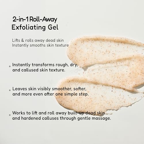 BUFFOUT Callus Eraser Exfoliating Gel ? Body Care Exfoliator Scrub & Exfoliant for Feet, Heels, Elbows & Knees ? Dead Skin Care with Perlite & Apricot Seed Powder