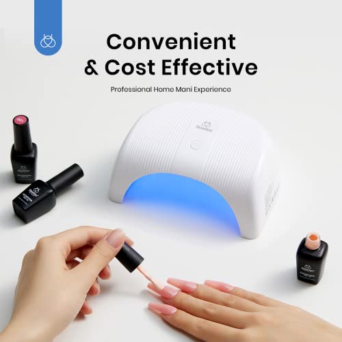 Beetles Liner Gel Polish with Curing Lamp 36W U V Nail Lamp, 6 Colors Liner Gel Polish Set with Fast Drying Compact LED Nail Dryer