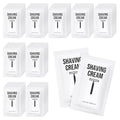 Shaving Cream Bulk, 12ml/0.42fl Oz Travel Shaving Cream, Individually Packaged, Suitable For Travel, Hotels, Home, Camping, Charities, Homeless People (100-PACK)