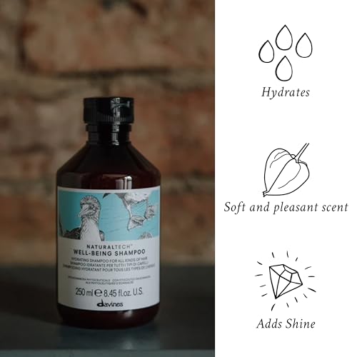 Davines Naturaltech WELLBEING Shampoo & Conditioner, Light And Gentle Cleansing To Moisturize, Protect and Enrich Without Changing Hair's Structure
