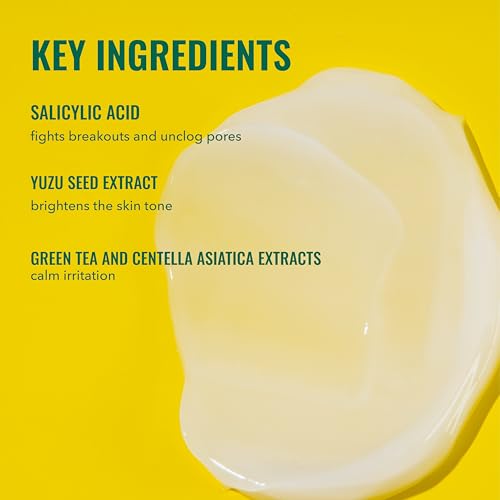 Good Molecules Yuzu Blemish Gel Cream - Lightweight Gel Moisturizer with Salicylic Acid (BHA) and Natural Extracts to Target Blemishes, Even Skin Tone, and Texture - Skin Care for Face