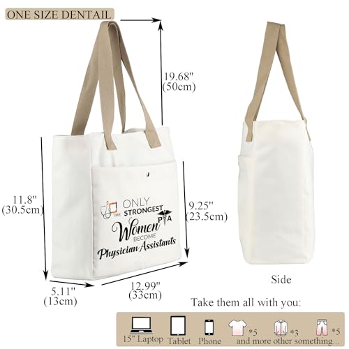 MBMSO Physician Assistant Tote Bag PA Medical Gifts PA Graduation Gifts Only the Strongest Women Become Physician Assistants