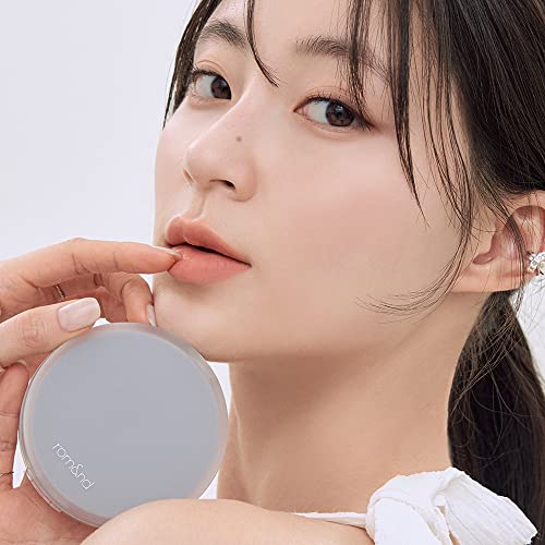 Rom&nd Nu Zero Cushion (05 Sand 25) Long Lasting, High Coverage, Semi Matte Finish, Flawless Complexion Without Cakey Face, Makeup Base and Fixer, Thinly Layered, Korean Cushion Foundation