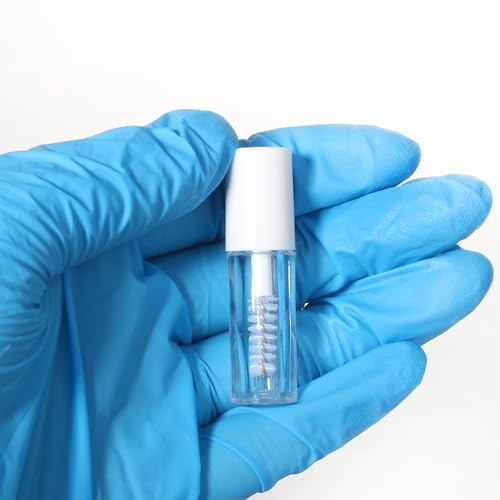 COSIDEA 26pcs 0.8ml White Empty mini mascara tubes with wand for castor oil 1ml eyelash growth tube packing sample size containers