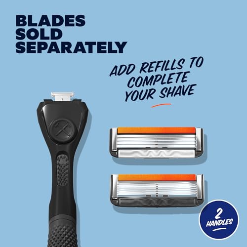 Dollar Shave Club | Razor Handle (2 Pack) Black | Replacement Razor Blade Handles | Not Compatible with Other Razor Brands