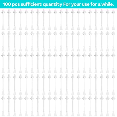 100 Pcs Nose Waxing Sticks Plastic Nasal Cleaning Applicators For Painless Nostril Ear And Eyebrow Hair Removal Nose Hair Wax Sticks Nose Wax Applicator Sticks For Nostrils Ears Face Cleaning