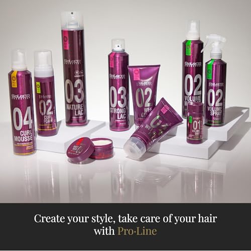 SALERM - Hair Styling Gel - Ice Gel 03-200 ml - Strong Hold - Wet Look Gel - Hair Hold and Hydration - With Arginine - Strengthens Hair Fiber
