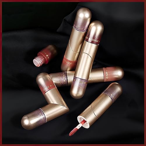 MIELIKKI 2-In-1 Double-ended Plumping Lip Gloss, Shiny Glossy Liquid Lipstick, Hydrating Lip Oil, Dewy Finish, High Shine, Long-Lasting, Moisturizing, Not Fade, AFFECTION