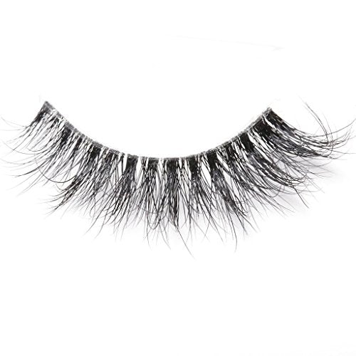 Clear Band Long Wispy Dramatic Look 3D Mink False Eyelashes- Lightweight, Fluffy Invisible Line Strip Lashes D844