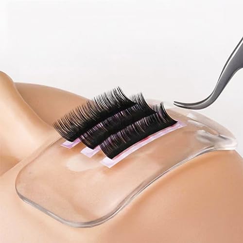 10 PCS Silicone Lash Pad Rectangle Eyelash Extension Pad for Eyelash Extensions Loose Lash Lash Grafting Gasket Pallet Reusable Silicone Pad Eyelash for Women and Lash Extension Supplies Tools