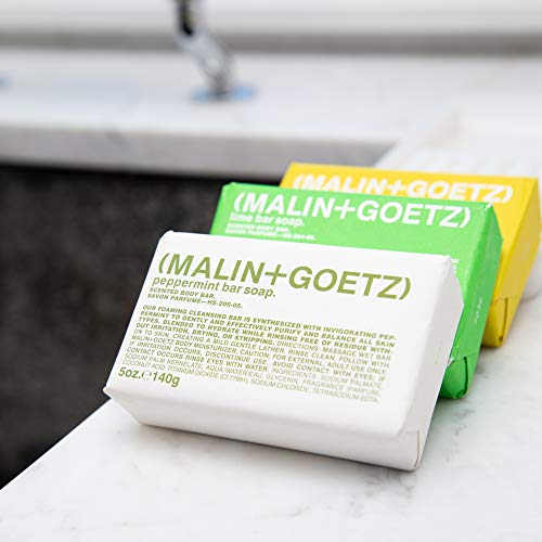 MALIN+GOETZ Rum Bar Soap | Triple-Milled Cleansing Bar with Glycerin + Natural Hydrating Ingredients | Gently Cleanses, Softens + Moisturizes Skin | Long-Lasting, Residue-Free Formula (5 oz.)