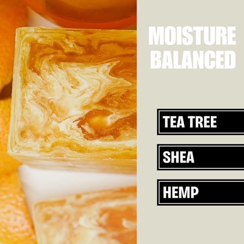 made One Beefy Bar | Royal Pamplemousse | Shampoo, Body Wash & Shaving Soap | Grapefruit & Sandalwood Scent | Breakaway Brick Design | Moisturizing with Coconut Oil, Shea Butter & Aloe Vera | 16 oz