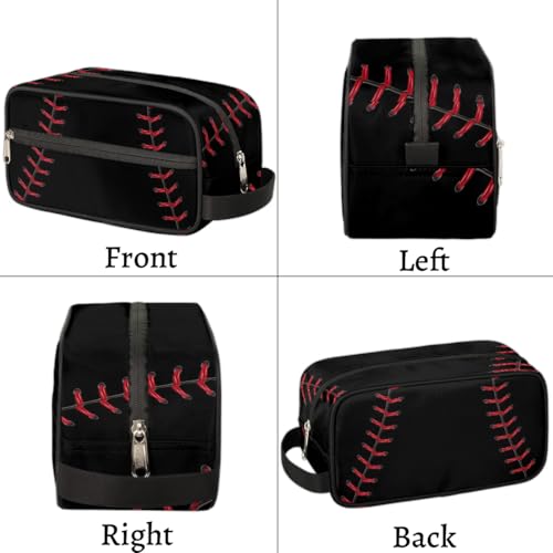 Baseball Kids Toiletry Bag for Boys, Kids Dopp Kit, Waterproof Lightweight Cosmetic Bag Wash Bag Toiletry Bag for Boys Toddler Travel Essential