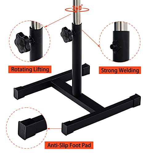 Pedicure Manicure Footrest Adjustable Height Stand Beauty SPA Salon Nail Care Black