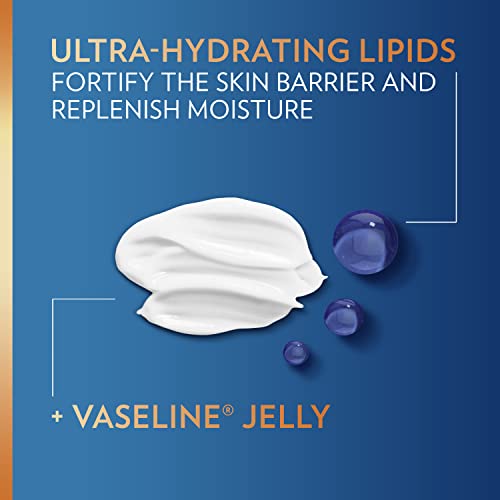 Vaseline Lotion for Men Extra Strength 3-in-1 for Face, Hands & Body + Original Lip Therapy for Dry Lips with Petroleum Jelly (3 Piece Set)