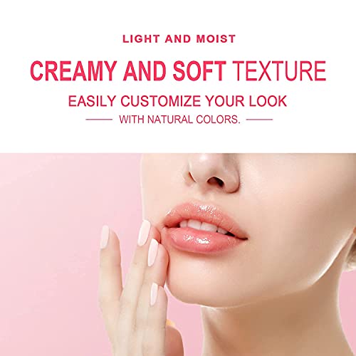 CATKIN 2Pcs Makeup Set Includes Natural Moisturising Lip Balm C01 and C03, Hydrating Lip Balm Chapstick Moisturising Lip Care with Vitamin E