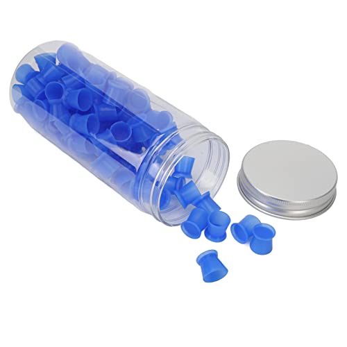 100Pcs Blue Ink Caps Ink Cups Mixed Sizes, Professional Tattoo Supplies£¬ Easy to Use Portable Beauty Products Tattoo Inks